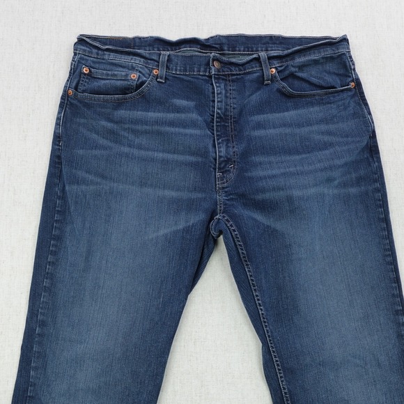 Levis 559 Jeans Blue Mens 40x32 Regular Fit Cotton Denim Mid Rise Straught Leg - Picture 5 of 12
